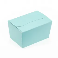 125g Fold Flat Ballotin; Pastel Turquoise